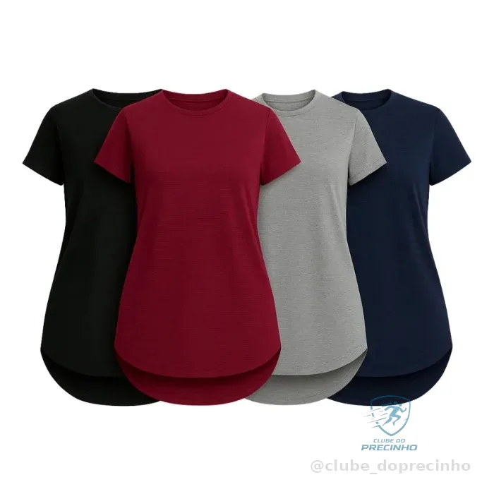 Kit 4 Camisetas Dry Fit Feminina Mercado Livre