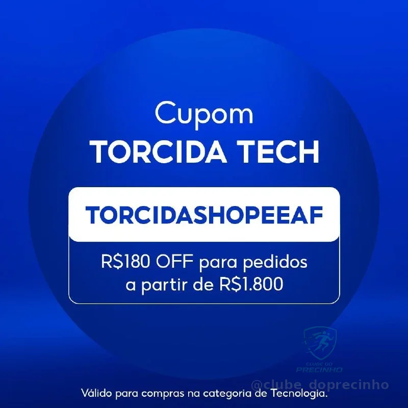 ⚽🇧🇷CUPOM SHOPEE TECNOLOGIA