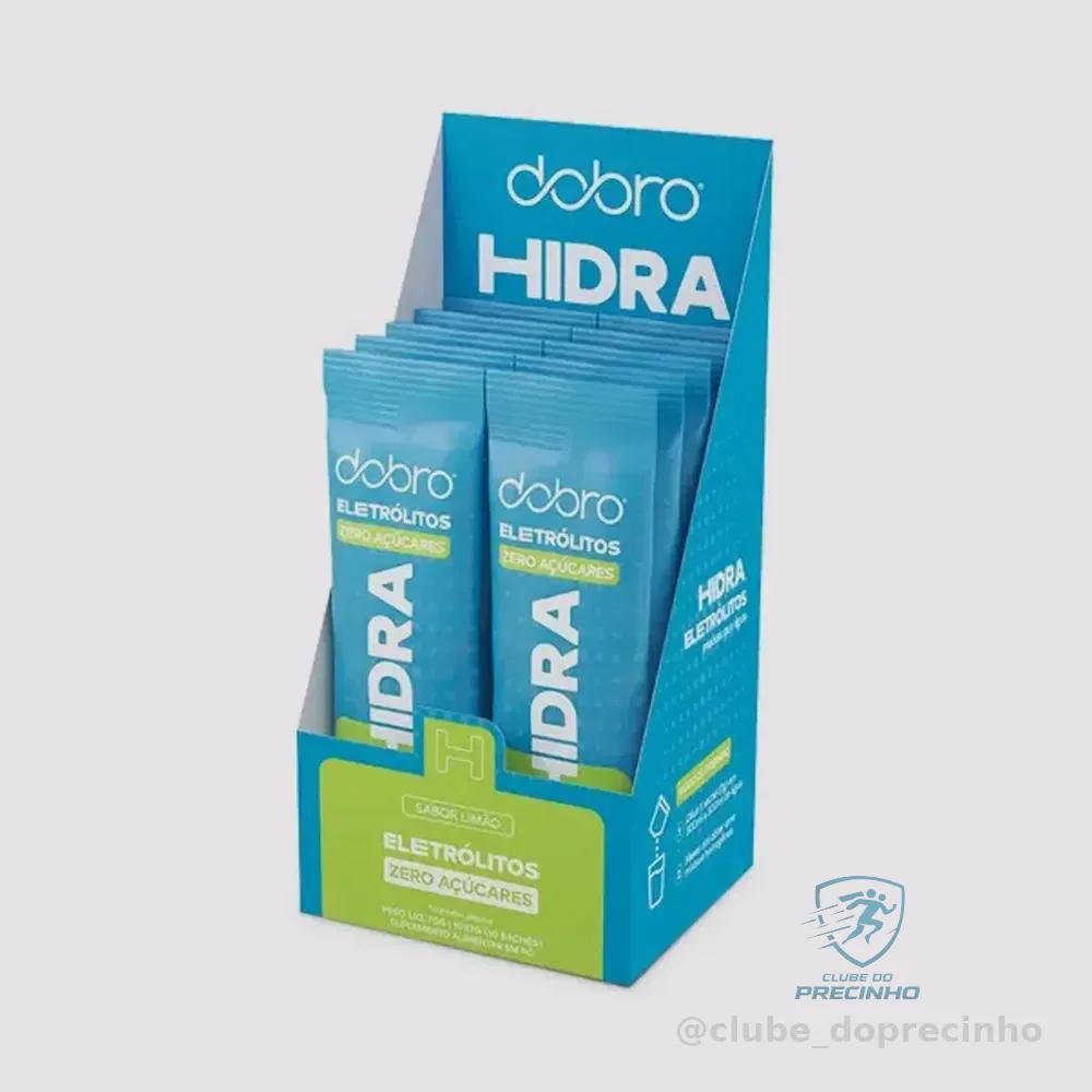 Repositor De Eletrólitos Hidra Dobro 10 Sachês De 7g Limão