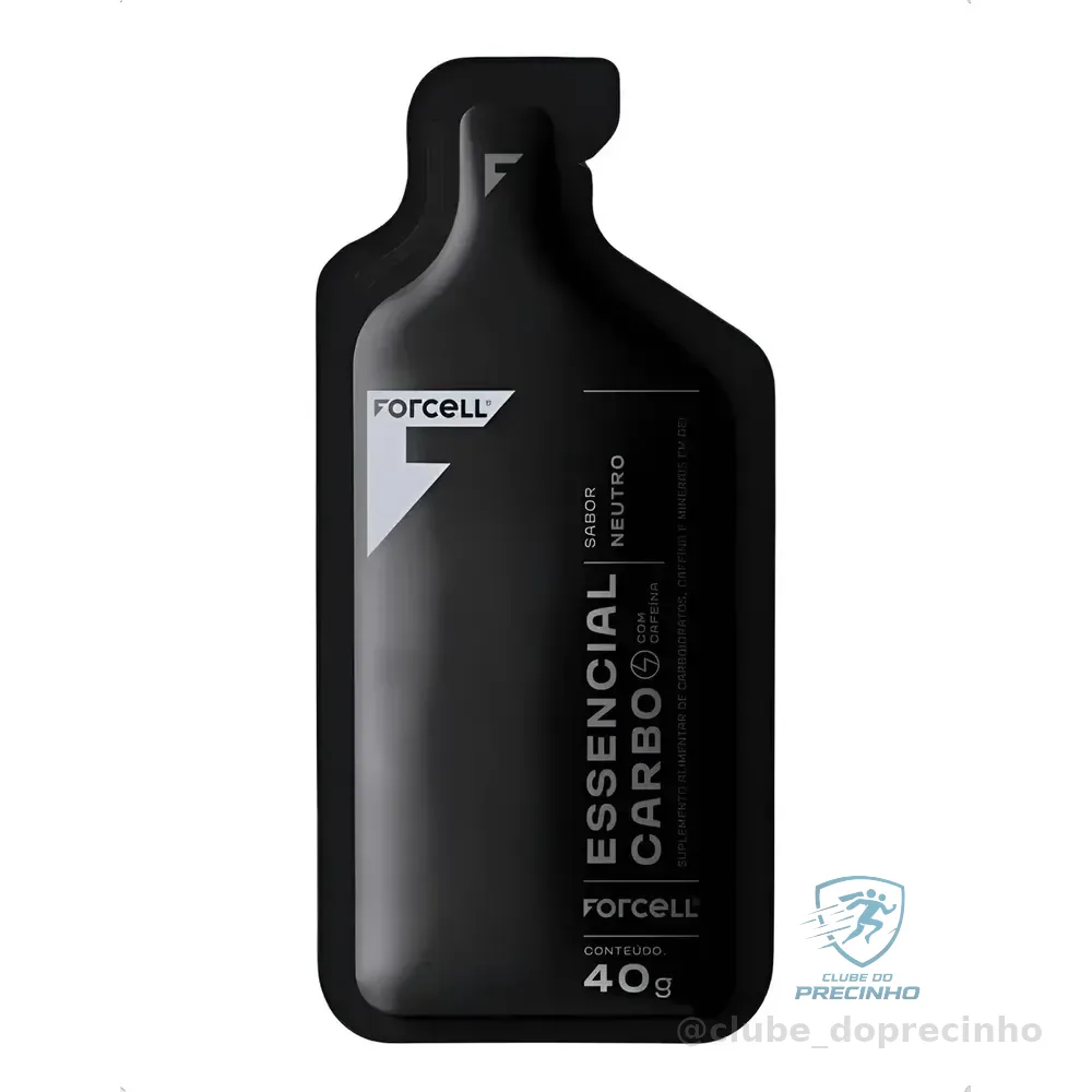 Forcell Essencial Carbo Gel 10x40g Energia Rápida Cafeína Sabor Neutro Com Cafeína