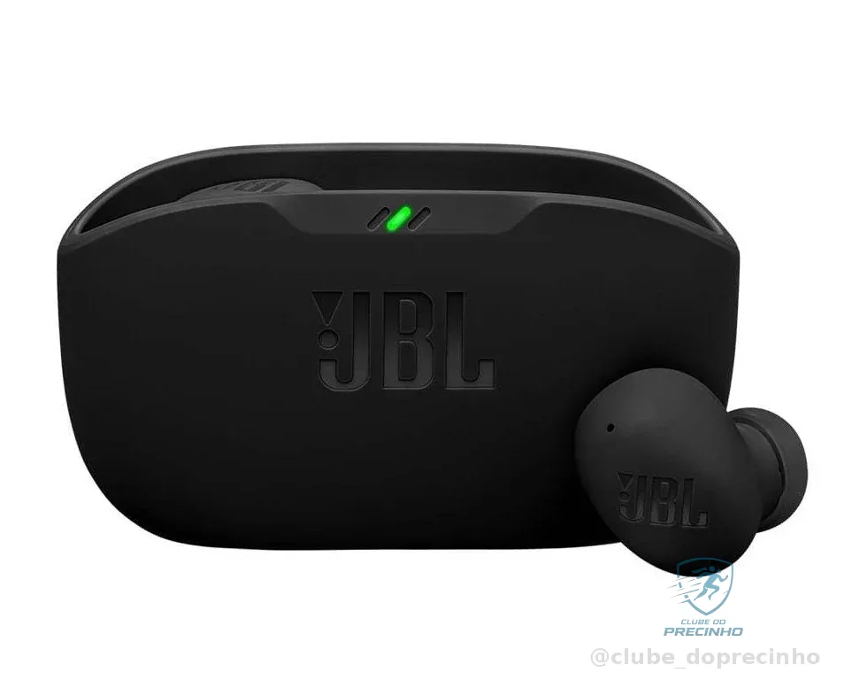 Fone de Ouvido Sem Fio, JBL, Bluetooth, Wave Buds 2, Intra Auricular, Sem Fio, Resistente À Água e Poeira - Preto