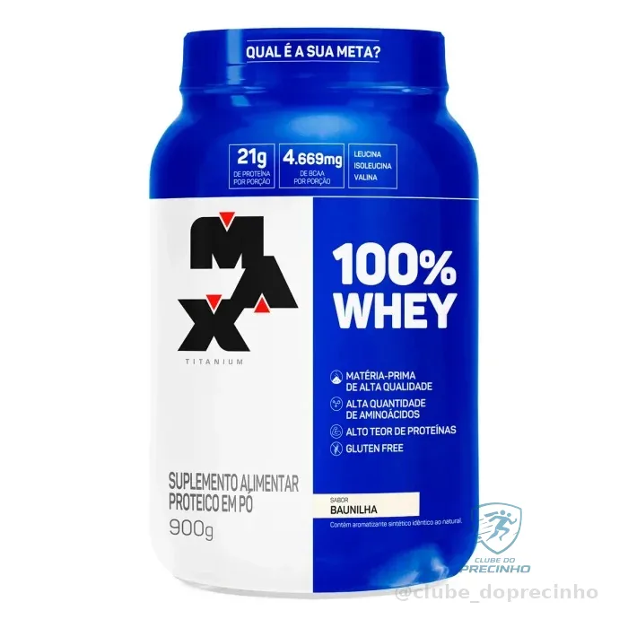 Whey 900g Max Titanium Baunilha Mercado Livre