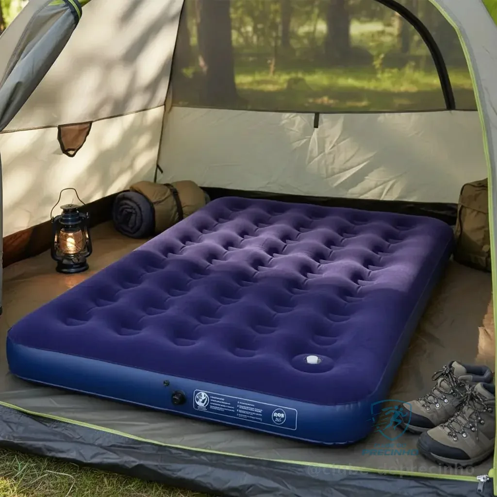 Colchão Inflável Casal Com Inflador Acoplado Camping Mor Mercado Livre