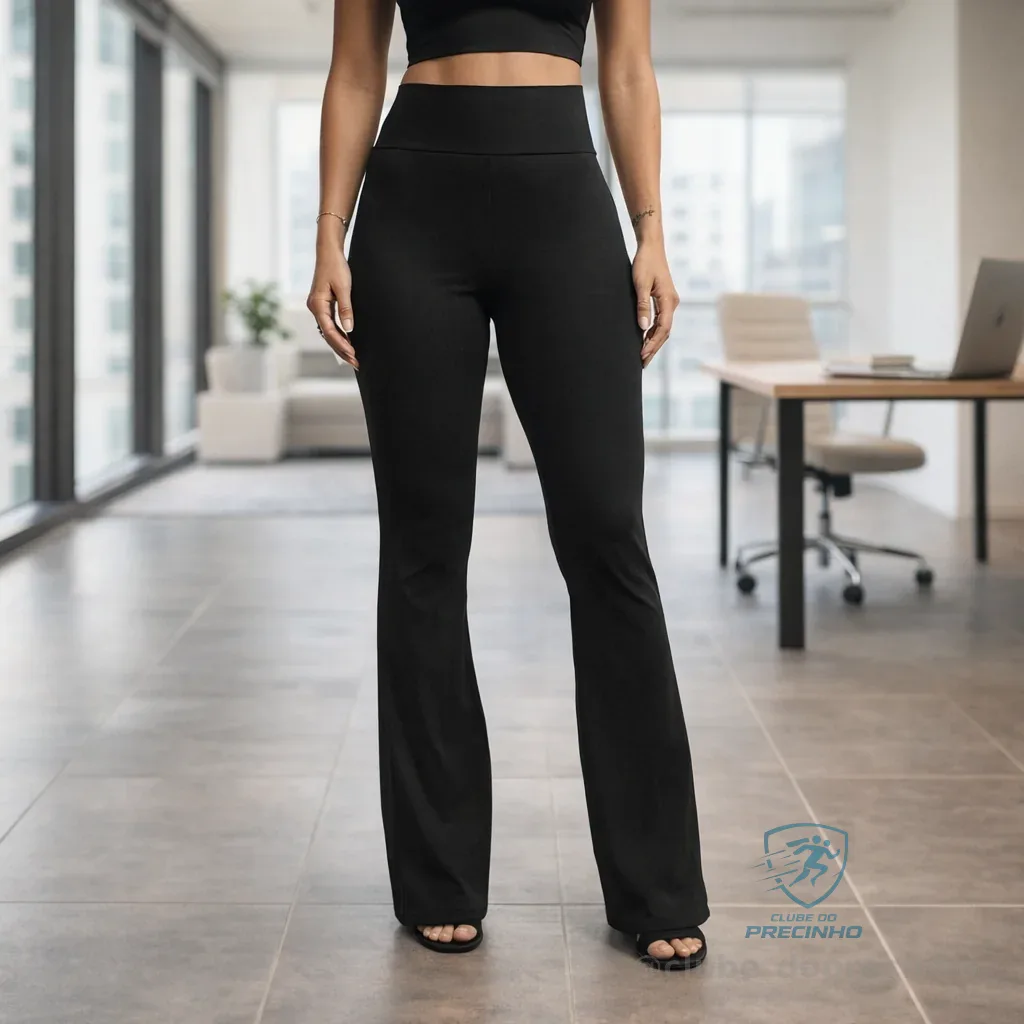 Calça Legging Flare Bailarina Boca De Sino Suplex Grossa Mercado Livre