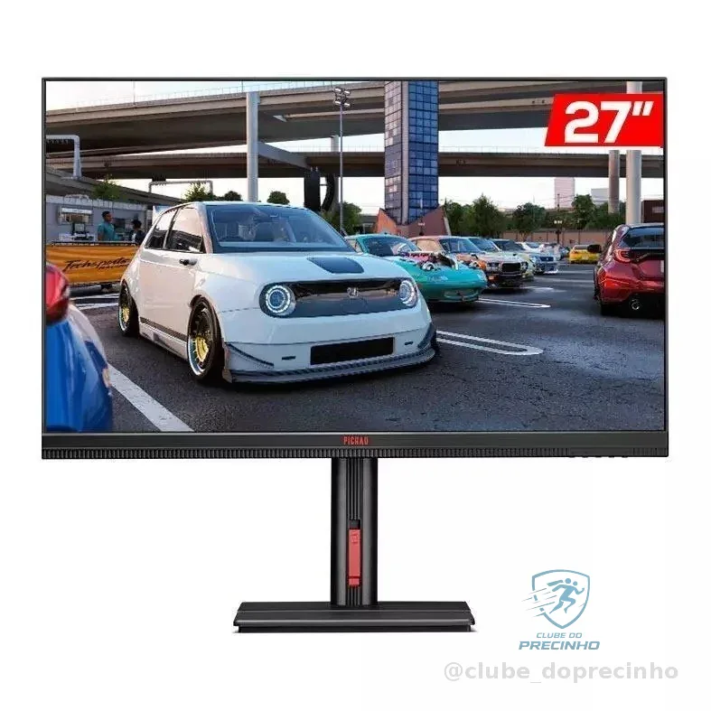 Monitor Gamer Pichau Quantum, MiniLED, 27 Pol, IPS, QHD, 1ms, 180Hz, HDMI/DP, PG-QUTM01-BL01