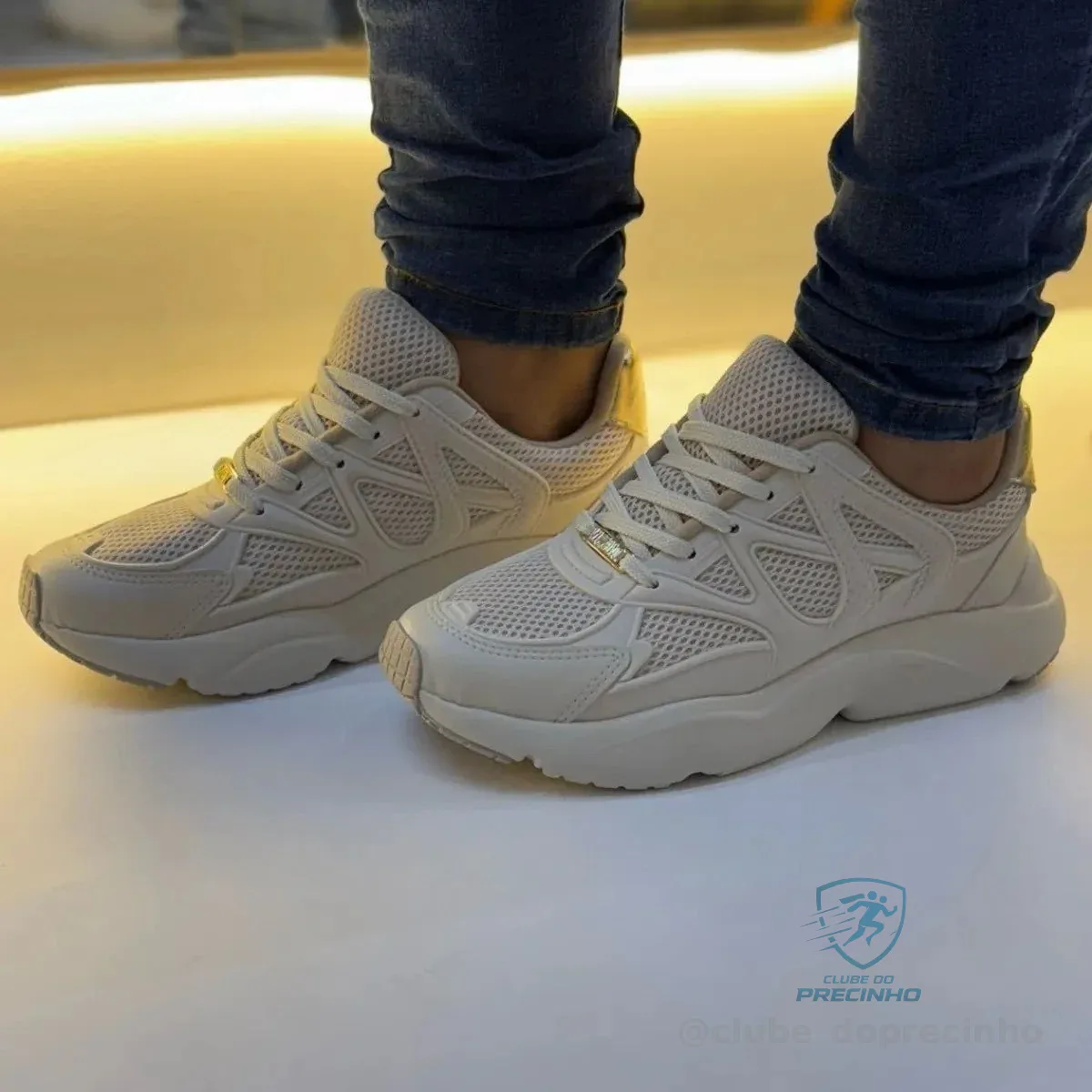 Tênis Vizzano Feminino Off White Leve Academia 1440.107 Mercado Livre