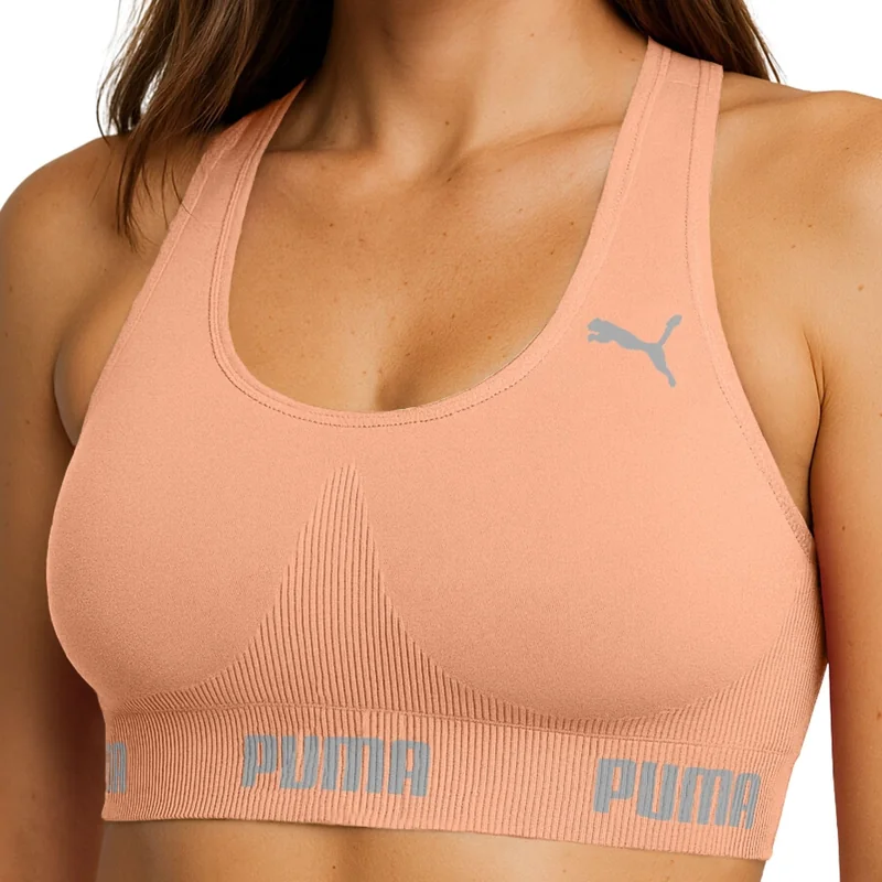 Top Academia Puma Alta Sustentação Sem Bojo Sem Costura Treino Fitness Esportivo Feminino Original.