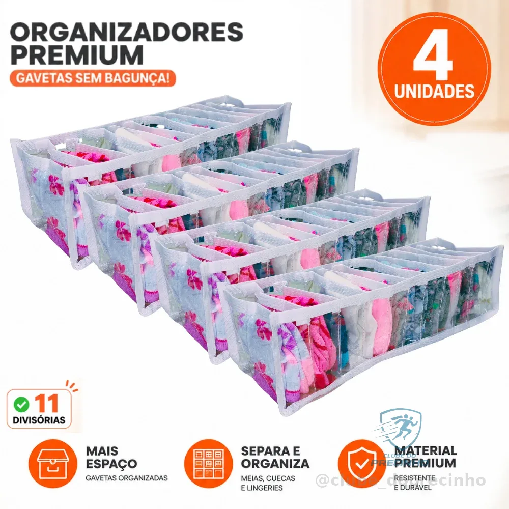Kit 4 Colmeias Organizadoras P1 Premium  Gavetas, Meias, Cuecas e Lingerie Organizador Gavetas Shopee