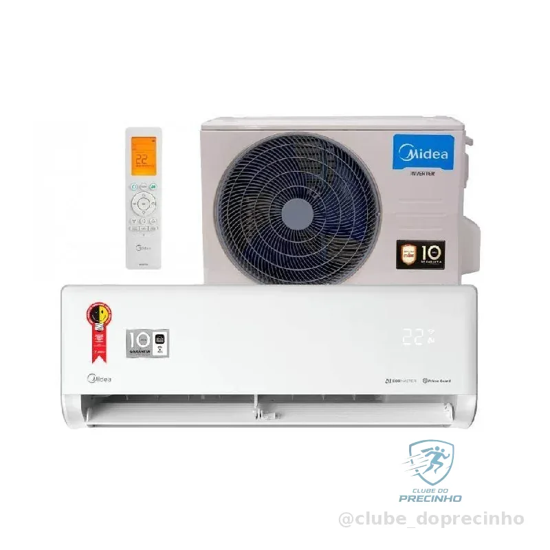 Ar Condicionado Split Inverter Hi Wall Midea IA Ecomaster 9000 BTUs Frio 42EZVCA09M5 - 220V
