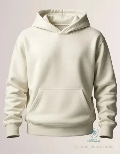 Moletom Canguru Liso Algodão Unissex Blusa De Frio Flanelado