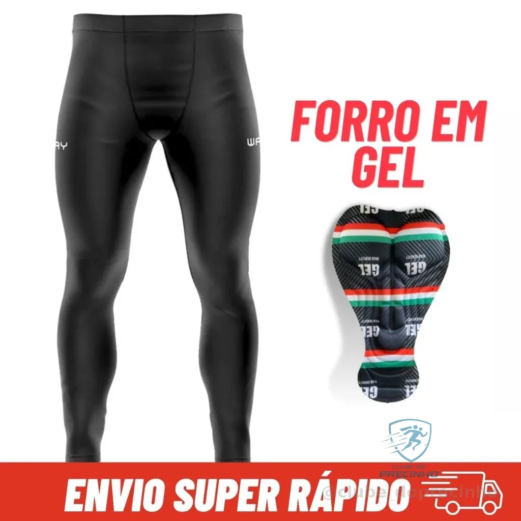 Calça Ciclismo Forro Gel Bolsos Bermuda Masculina Preta Inverno Bike Pedal Mtb Shopee