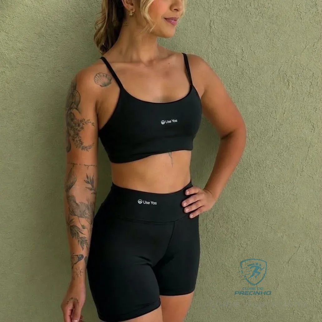 Conjunto Fitness Virginia Top e Short Mercado Livre