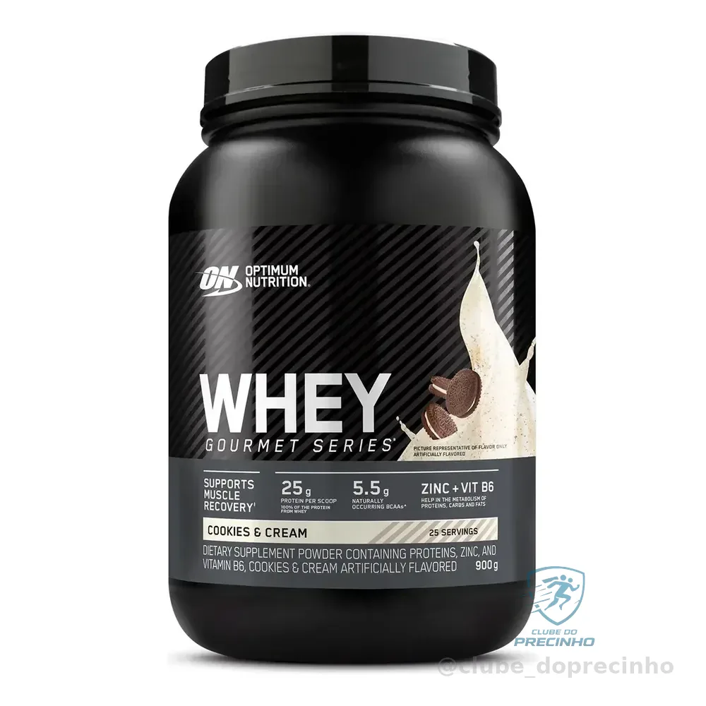 Whey Gourmet Series 25 Serv Optimum Nutrition Com Sabor De Creme Cookies And Cream
