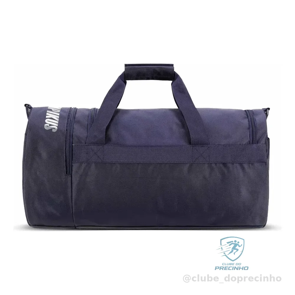 Bolsa Gym Bag Olympikus Grande 48 L Academia Viagem Unissex Azul-marinho Liso