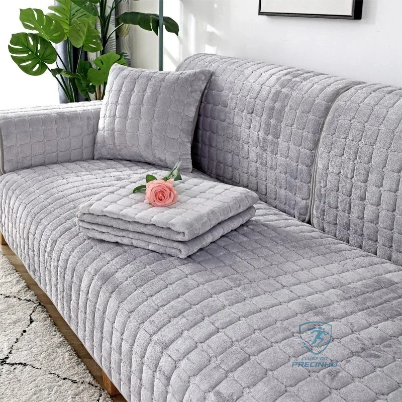 Capa De Sofá De Flanela Antiderrapante Universal Almofada De Sofá Simples 90x90cm Shopee