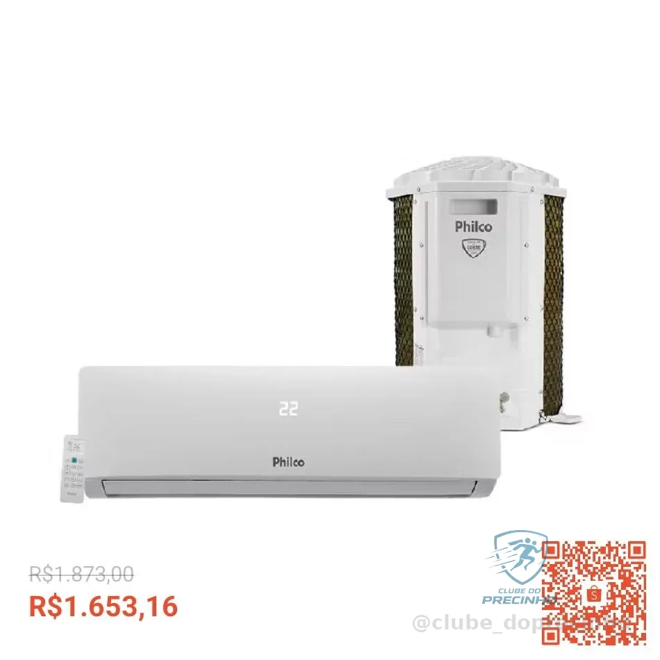 Ar Condicionado Split Philco 12000 BTUs Frio Branco 220V PAC12FI