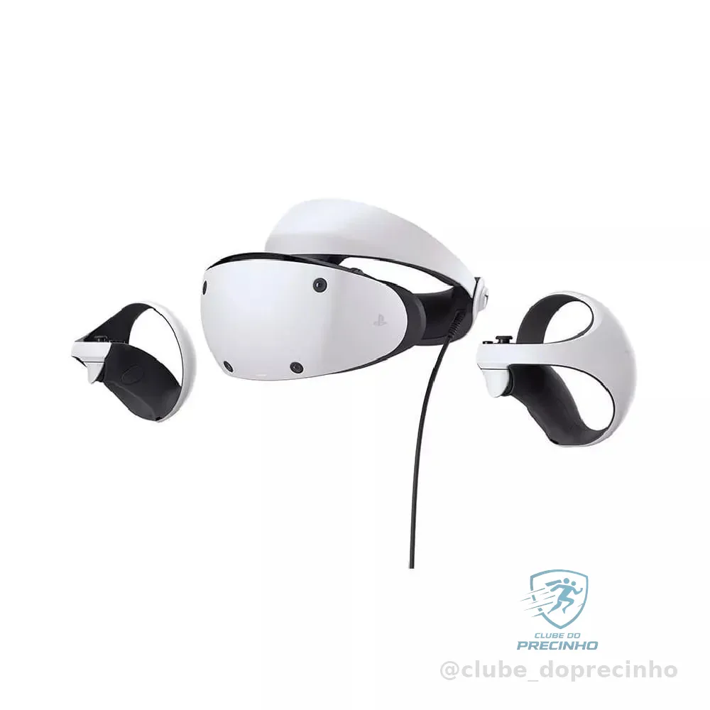Óculos Realidade Virtual Sony PlayStation VR2 Sense, Tela 4K HDR4, Plataforma PS5, CFI-ZVR1WX Branco/Preto