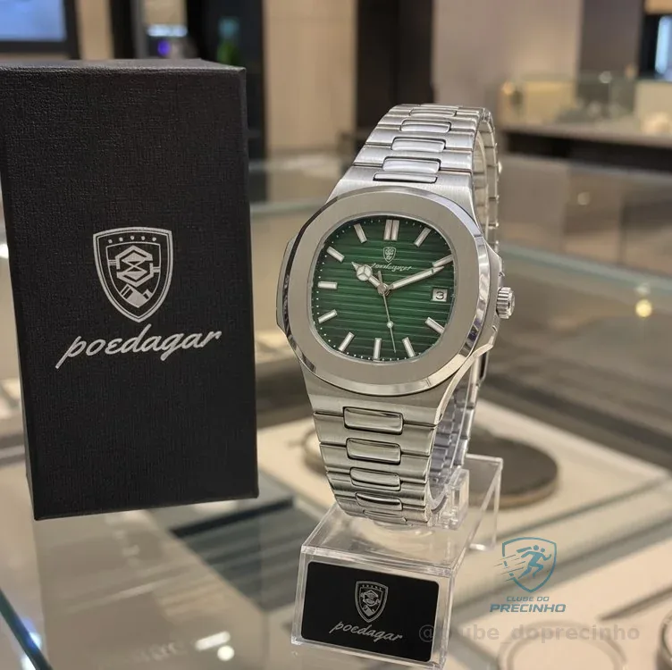 Relógio Poedagar Masculino Old Money Com Fecho Dobrável Leve Mercado Livre
