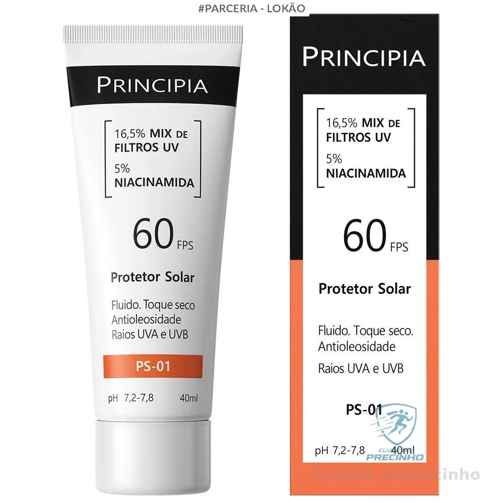 Protetor Solar Facial PS-01 FPS 60 Principia