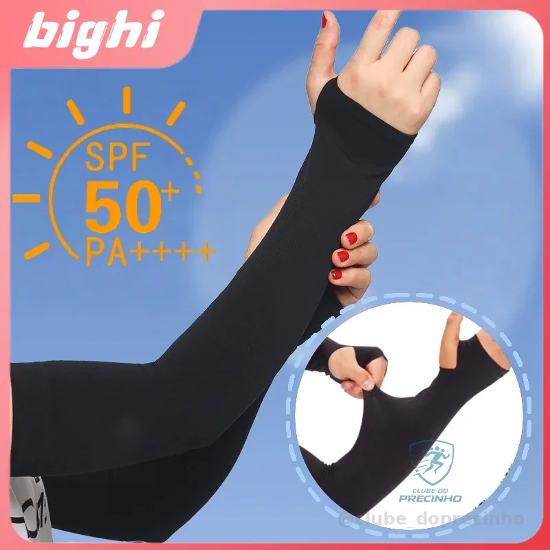 Kit 1/2 Pares Manguito Esportivo - UV50+ para Corrida Fitness Unissex