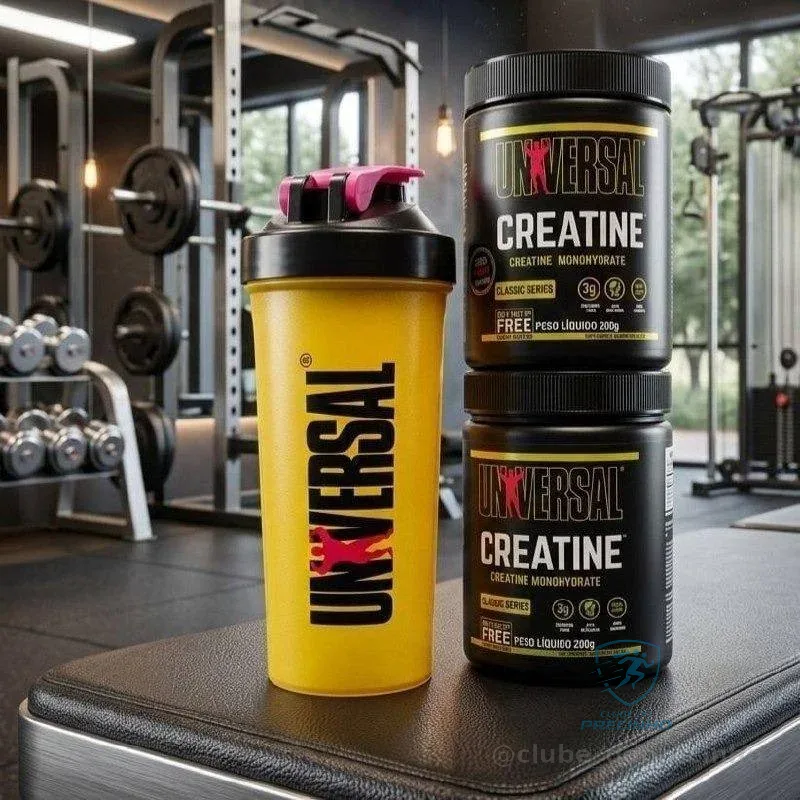 Kit 2x Creatina Universal Nutrition 200g + Coqueteleira Mercado Livre