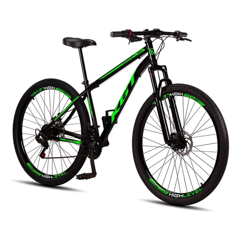 Bicicleta Aro 29 Aço Carbono Freios A Disco Suspensão 21 Vel