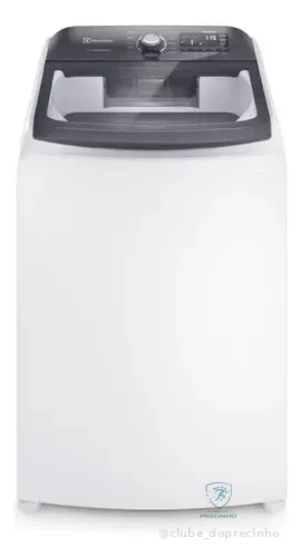 Máquina De Lavar Electrolux Lec15 Branca 15kg Premium Care Com Cesto Inox Jet&clean E Time Control 220v Branco