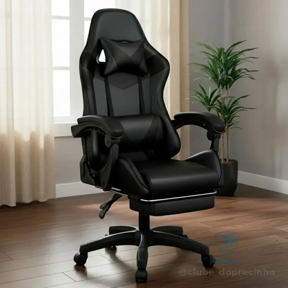 Cadeira Gamer Ergonômica Giratória Preto Mercado Livre