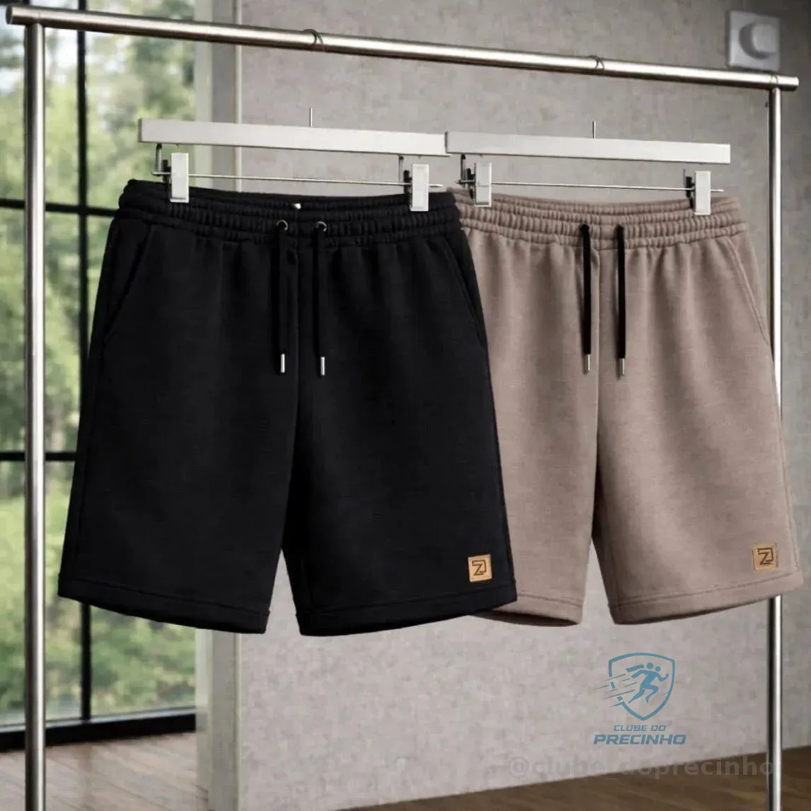 Kit 2 Bermuda Shorts Masculino Moletinho Curta Mercado Livre
