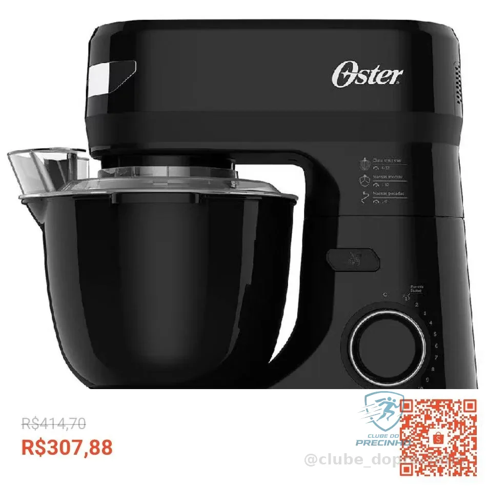 Batedeira Planetária Oster 12 Velocidades 03 Batedores - Oster