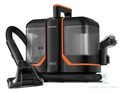 Extratora E Higienizadora Portátil Deep Cleaner Ii, Mondial 1800w - Exp-02-o Preto E Laranja 127v