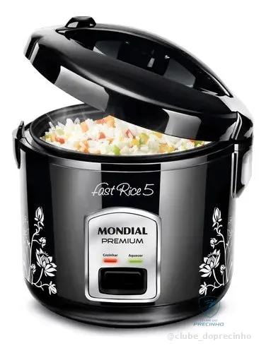 Panela De Arroz Fast Rice 5 Premium Mondial 400w - Npe-08-5x Preto 127v