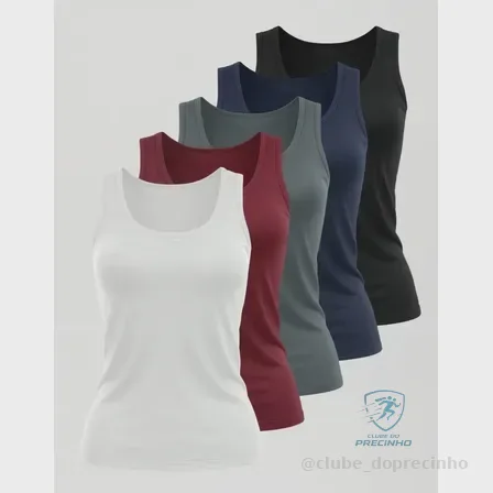 Kit 5 Regatas Feminina Dry Fit Moda Veronz Treino Mercado Livre