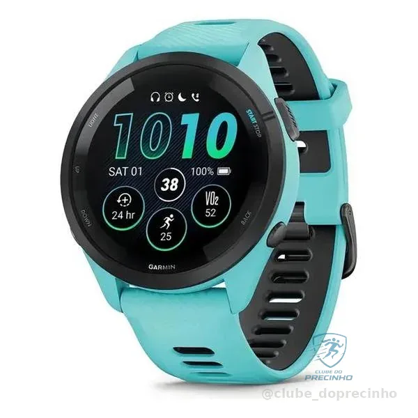 Relógio Garmin Forerunner 265 Music AMOLED 46 mm - Preto Mercado Livre