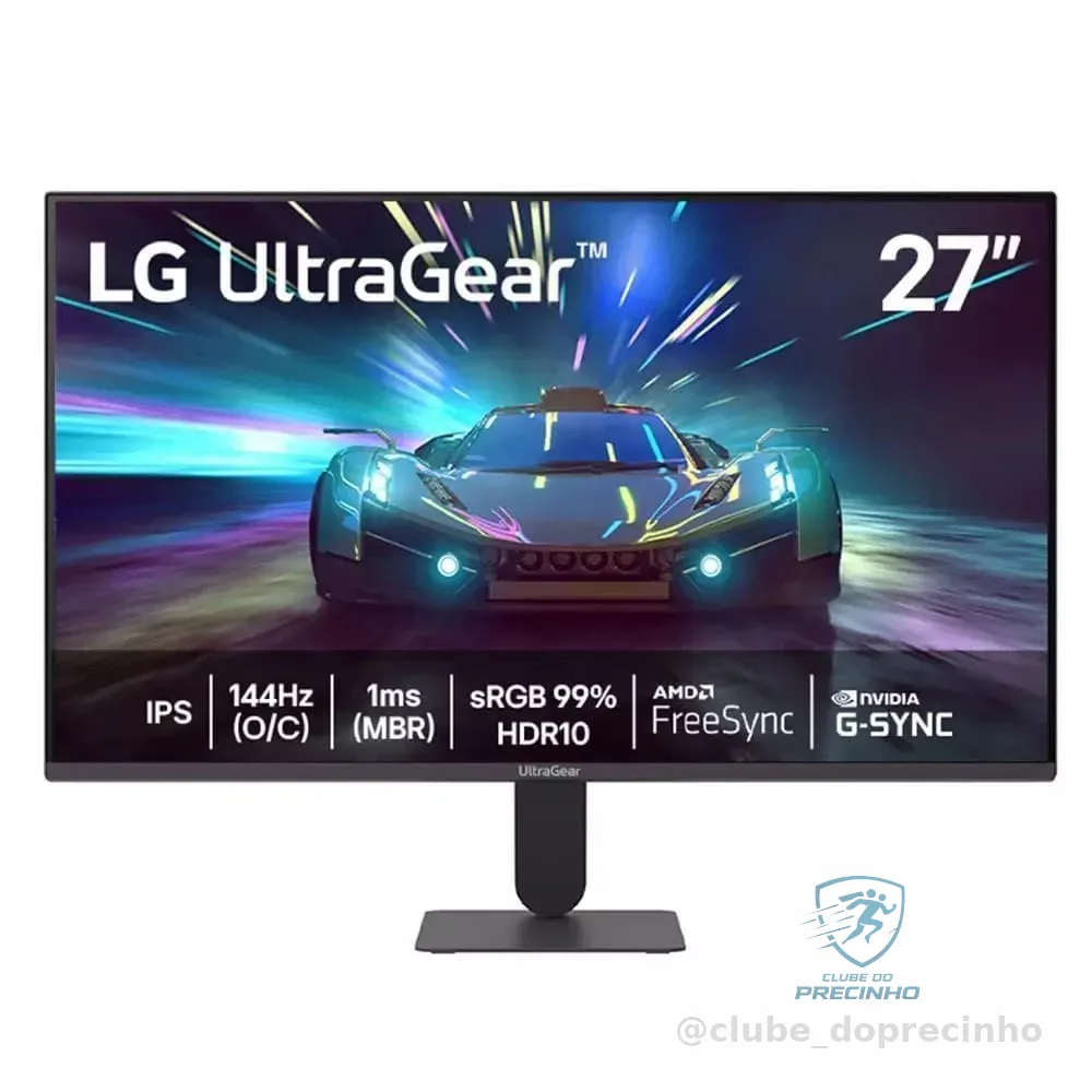 Monitor LG UltraGear 27" 144Hz Full HD 1ms Shopee