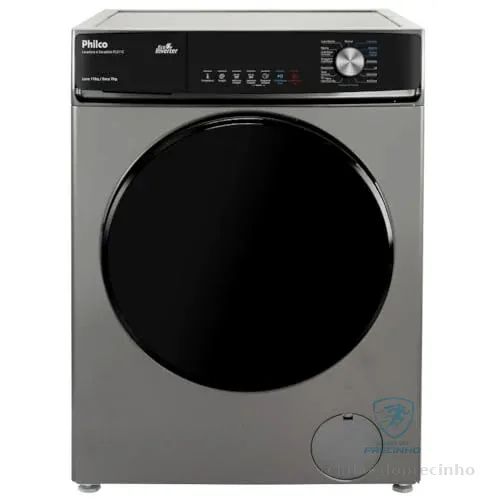LAVADORA E SECADORA PHILCO PLS11C 11KG TITÂNIO 127V