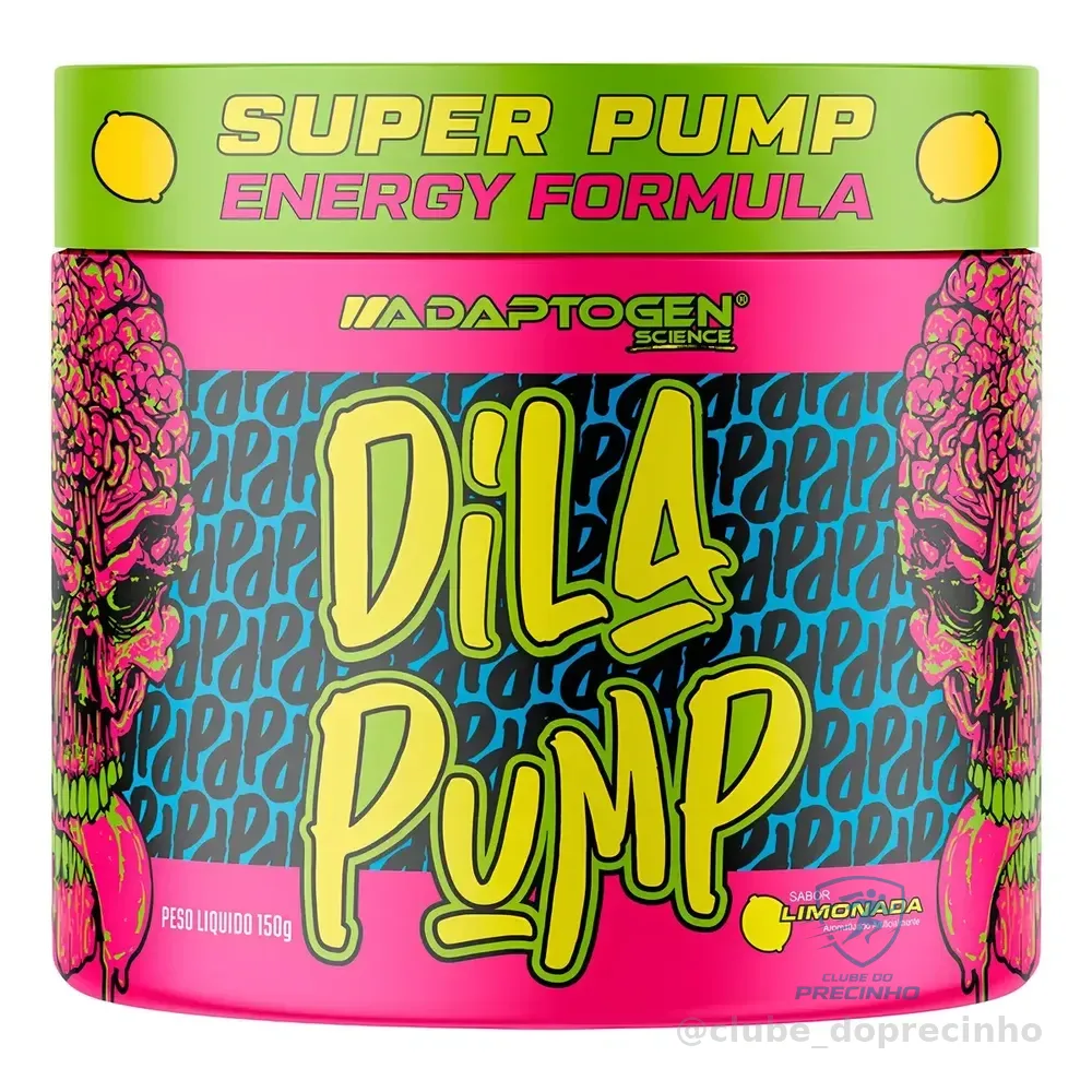 Adaptogen Science Pré Treino Dila Pump Pó Limonada