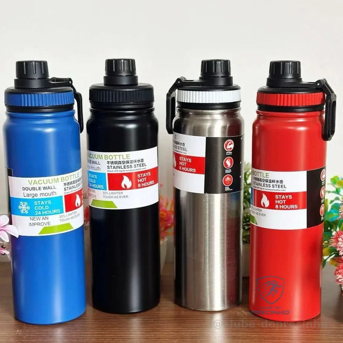 Garrafa Térmica Água Squeeze Inox 800ml Mercado Livre