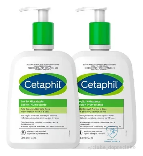 Emulsão Cetaphil Corporal Kit Cetaphil Loção Hidratante Corporal E Facial En Dispensador 473ml Neutra - Kit X 2 Unidades