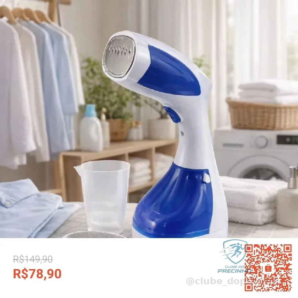 Passadeira A Vapor Portátil Para Roupas Vaporizador Aquecimento Rápido E Prático De Luxo