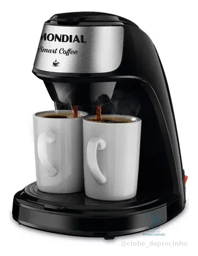 Cafeteira Elétrica Smart Coffe Mondial 500w - C-42-2x-bi Preto 220v