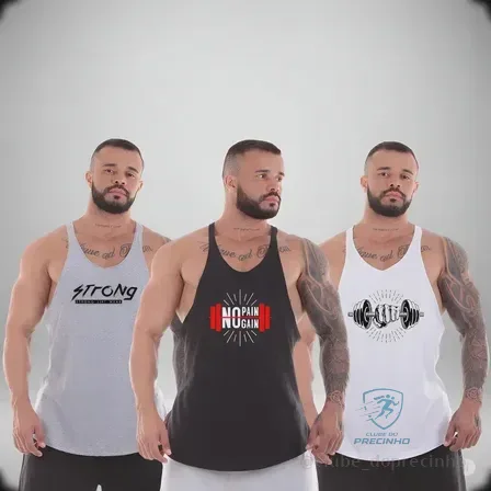 Kit 3 Camisetas Regata Masculina Cavada Mercado Livre