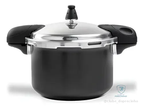 Panela De Pressão Brinox Pressure Indução Antiad. 5,4l Preta Cor Preto