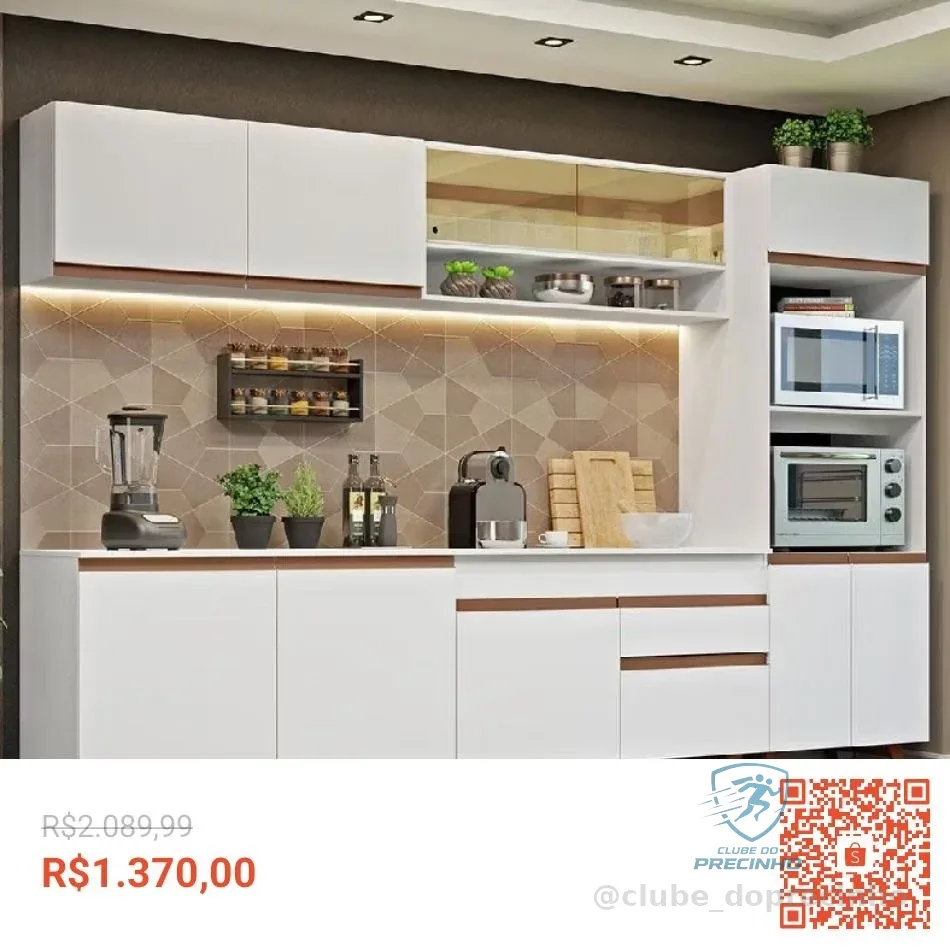Armário de Cozinha Completa 310cm Reims Madesa 02