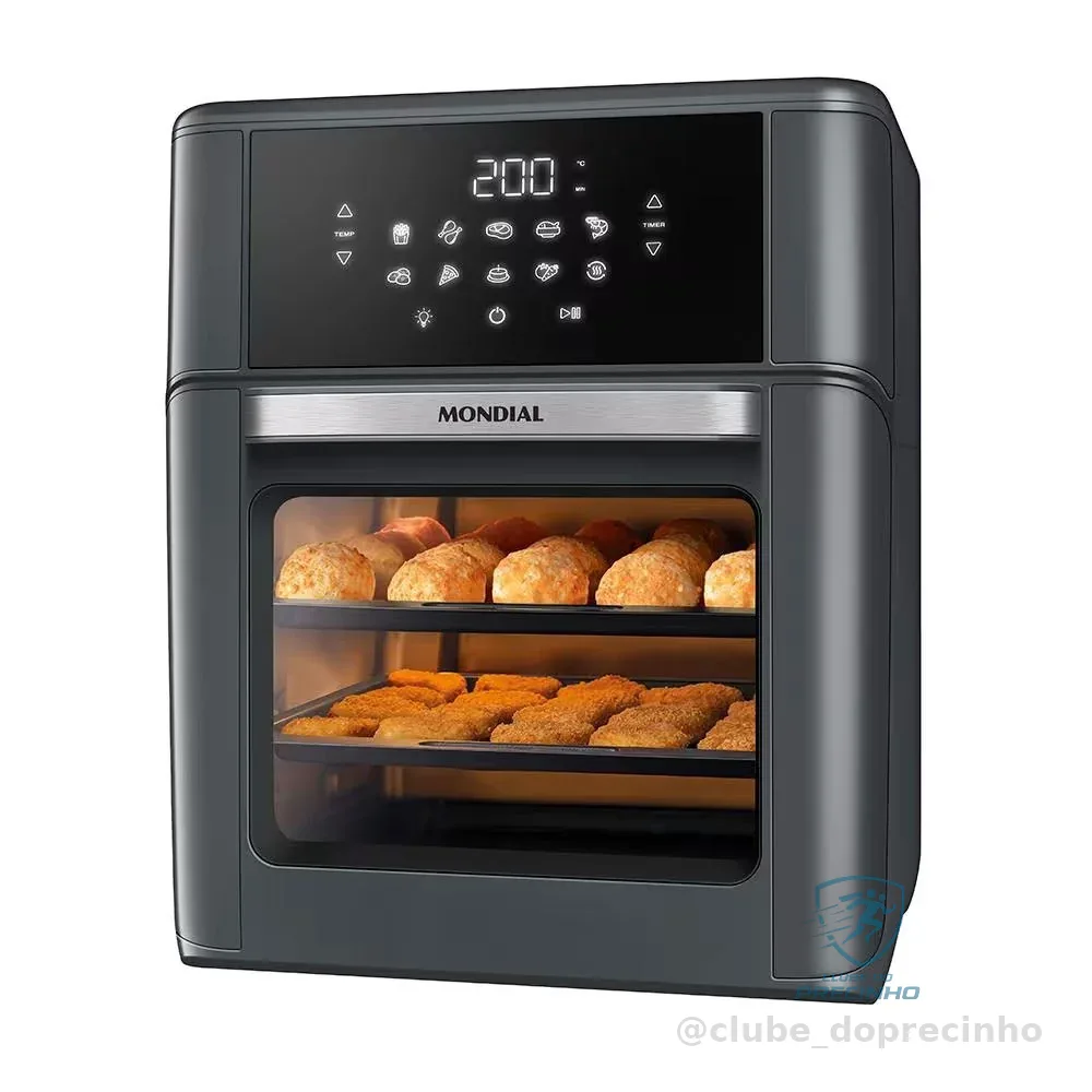 Fritadeira Air Fryer Oven AFON-12L-FG 12L Digital 2000W Mondial