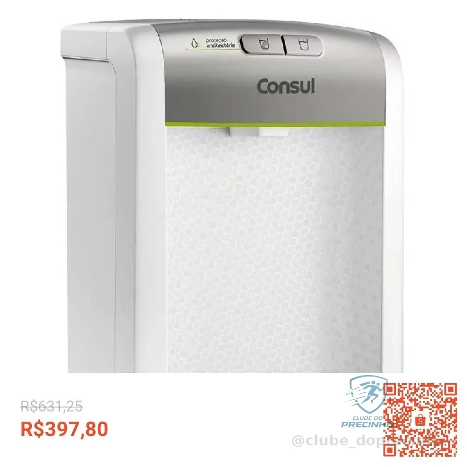 Purificador de Água Consul Refrigerado CPB34ASVNA Branco Bivolt
