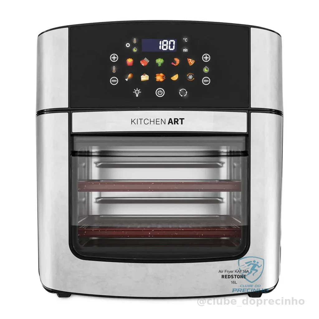 Air Fryer Kitchen Art 16L 4 em 1 com Espeto Rotisserie KAF16A