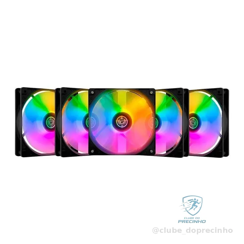 Kit Ventoinhas TGT Striker, Rainbow, 5x120mm, TGT-STK5-BLRBW
