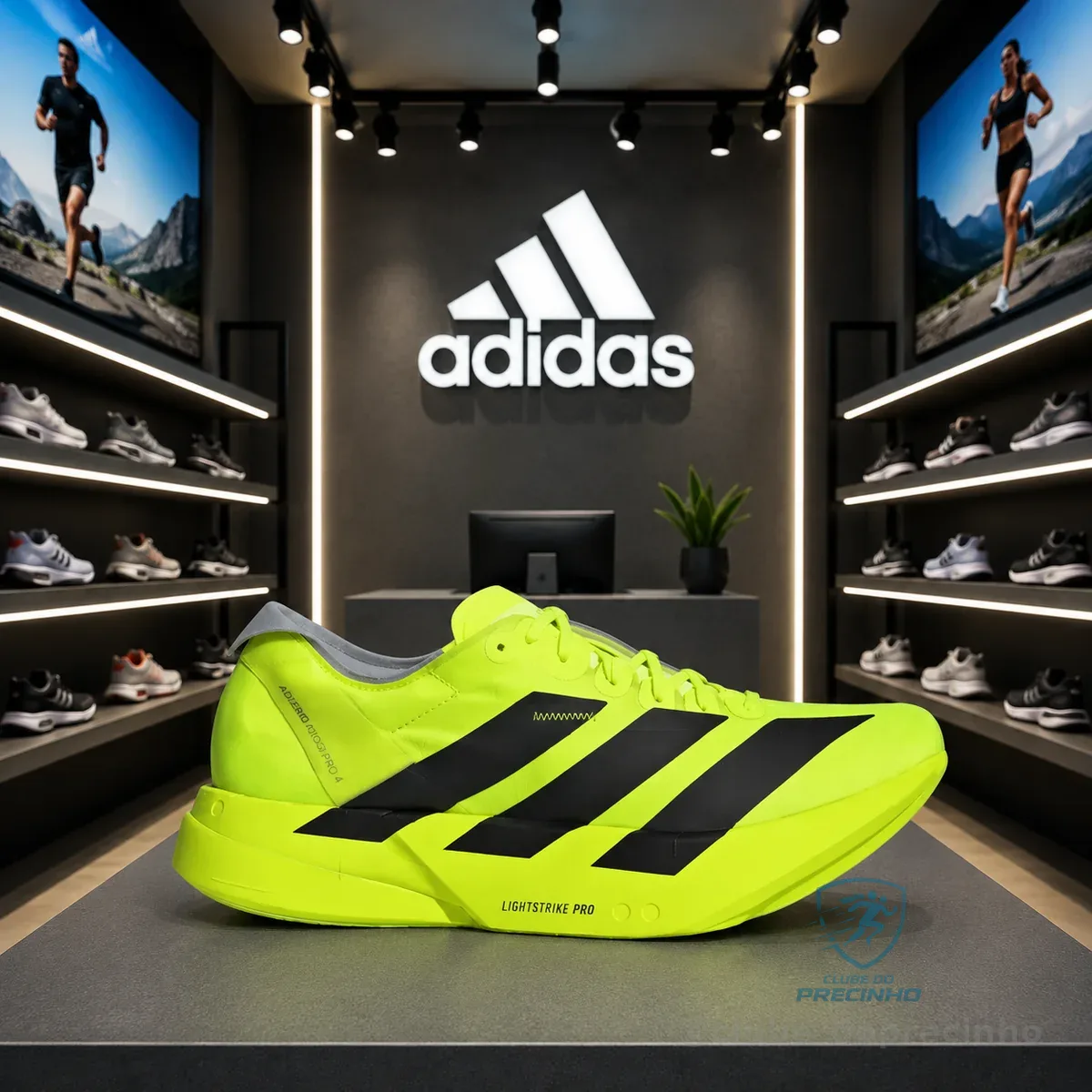 Tênis de Corrida Masculino Adidas Adizero Adios Pro 4 Verde - 37, 38 e 39