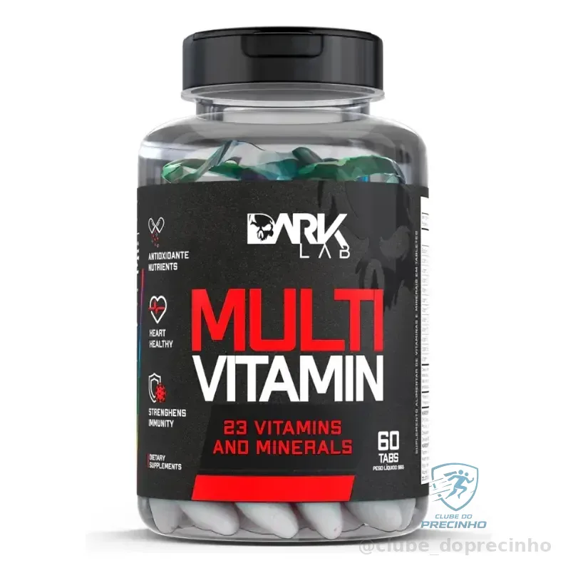 Multivitamin 60 Tabletes - Dark Lab Sabor Natural Sem Sabor